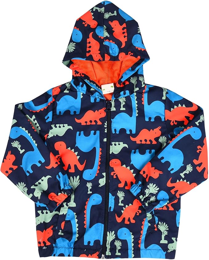 DinoZip – Felpa con Cappuccio Bambino 100% Cotone | Giacca Zip con Stampa Dinosauro o Coccodrillo 1–12 Anni