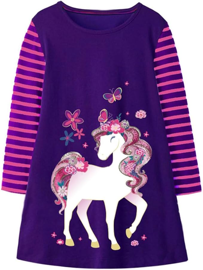 StripeDress è il vestitino ideale per portare colore, fantasia e allegria nel guardaroba delle bambine!