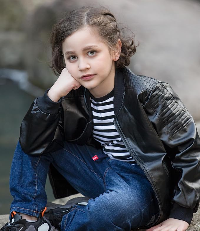 ActiveRider – Giubbotto Ecopelle Bambino Stile Biker