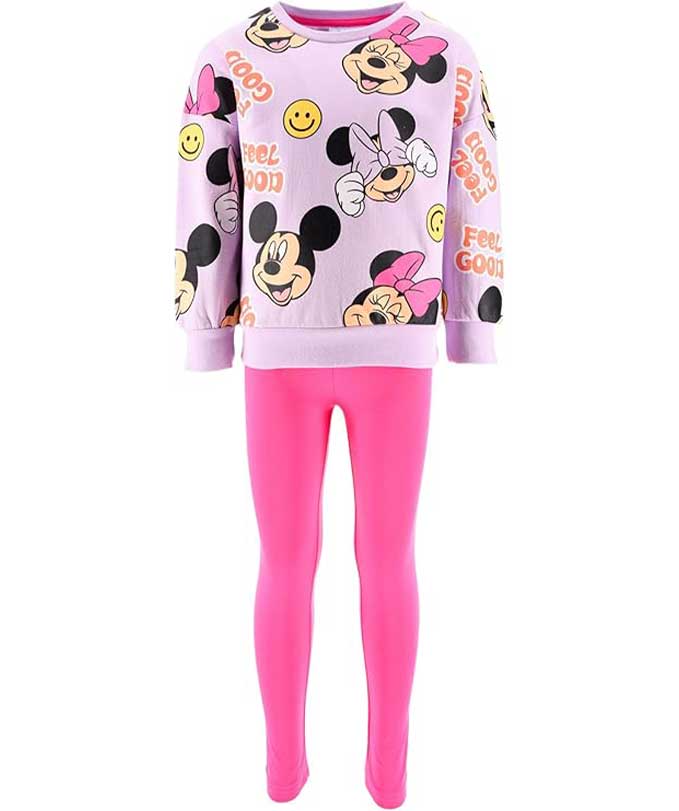 SweetBow – Completo Bimba 2 Pezzi Felpa e Leggings Coordinati | Outfit Casual Sportivo Leggero