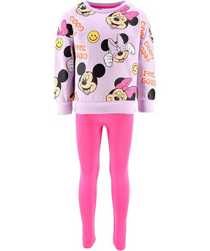 SweetBow – Completo Bimba 2 Pezzi Felpa e Leggings Coordinati | Outfit Casual Sportivo Leggero