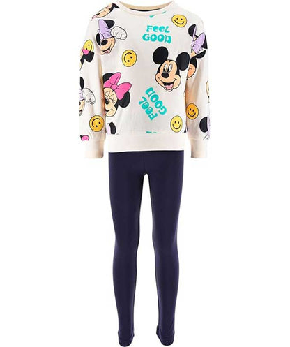 SweetBow – Completo Bimba 2 Pezzi Felpa e Leggings Coordinati | Outfit Casual Sportivo Leggero