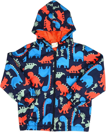 DinoZip – Felpa con Cappuccio Bambino 100% Cotone | Giacca Zip con Stampa Dinosauro o Coccodrillo 1–12 Anni