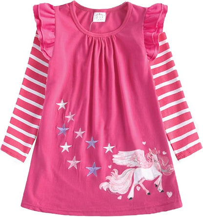 StripeDress è il vestitino ideale per portare colore, fantasia e allegria nel guardaroba delle bambine!