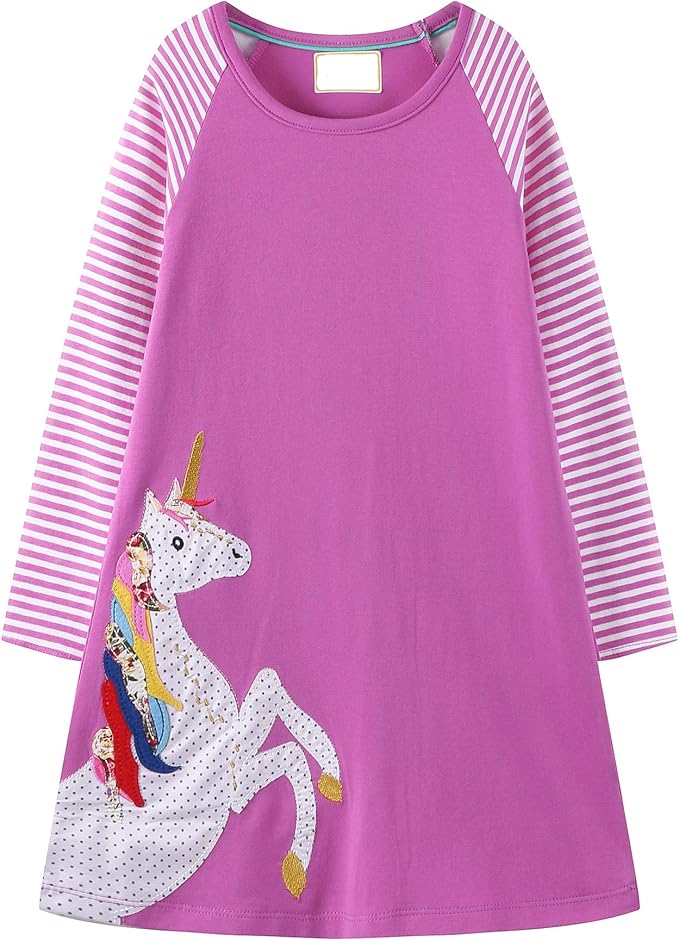 StripeDress è il vestitino ideale per portare colore, fantasia e allegria nel guardaroba delle bambine!