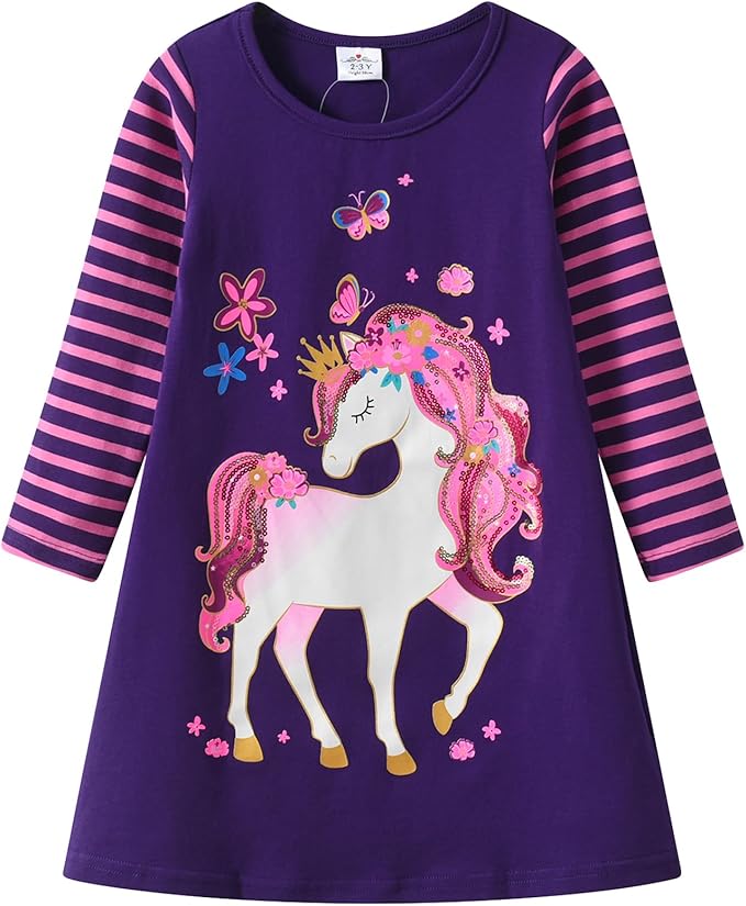 StripeDress è il vestitino ideale per portare colore, fantasia e allegria nel guardaroba delle bambine!