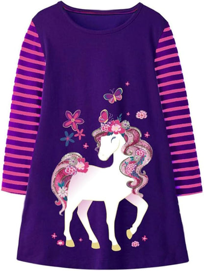 StripeDress è il vestitino ideale per portare colore, fantasia e allegria nel guardaroba delle bambine!